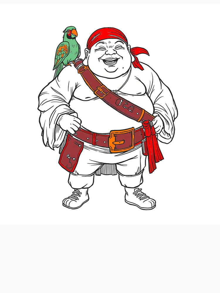 Laughing Buddha Pirate by HeartyCurioCo
