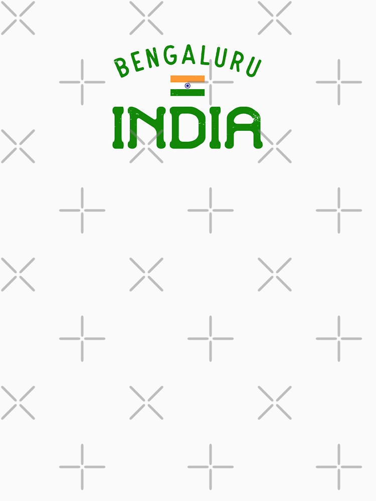 Distressed Bengaluru India With Indian Flag by HakeDesign