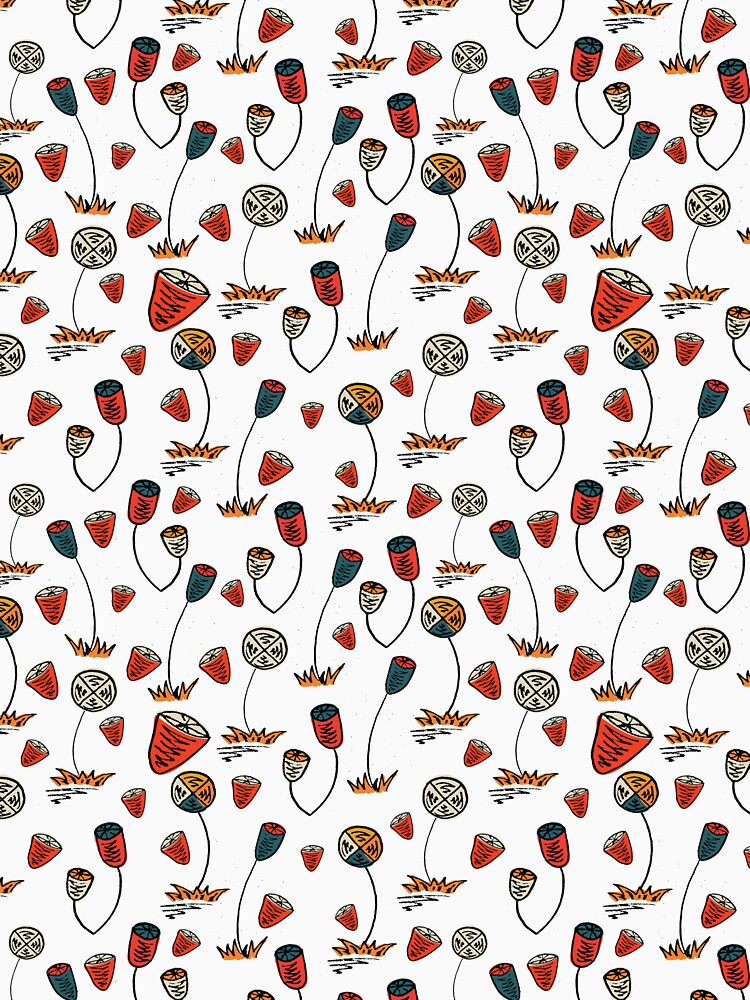 Floral Fusion in Retro Abstract Blooms by LeakAPeak