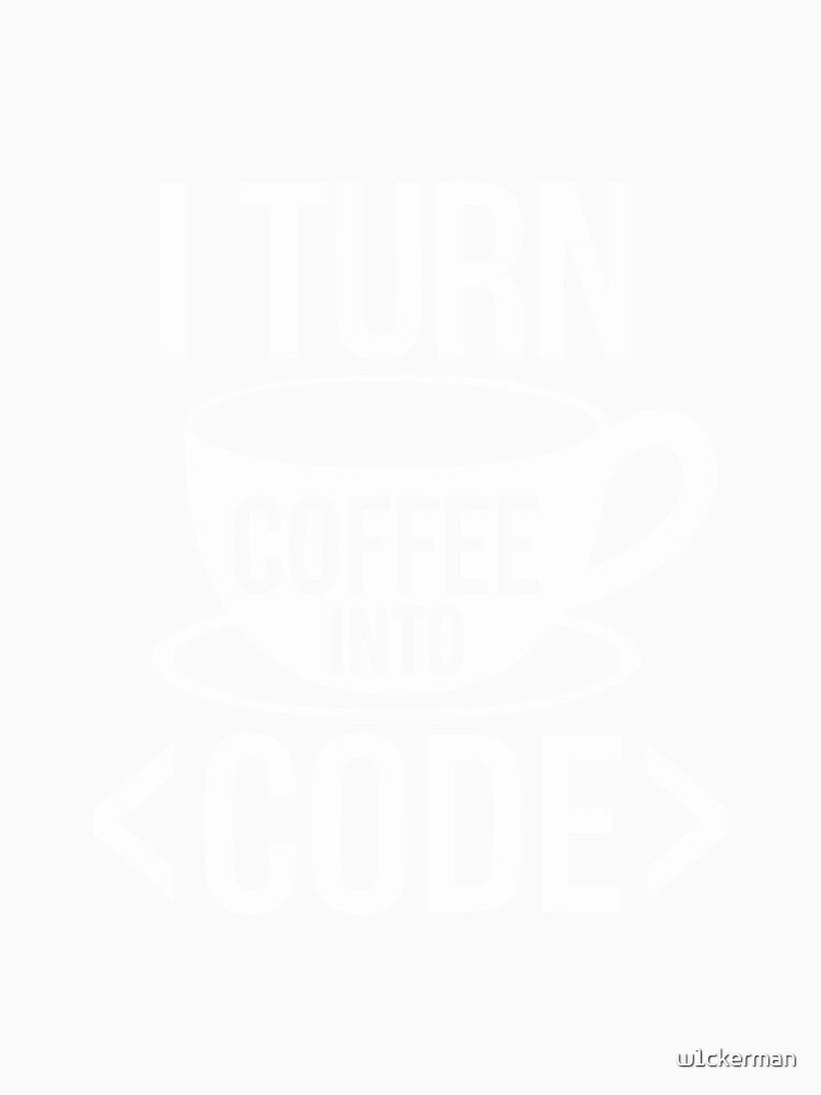 Coding Humor for Coffee Lovers Programmer Software IT Techie Gift by w1ckerman