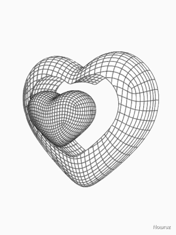 y2k cyber heart aesthetic by Nowruz