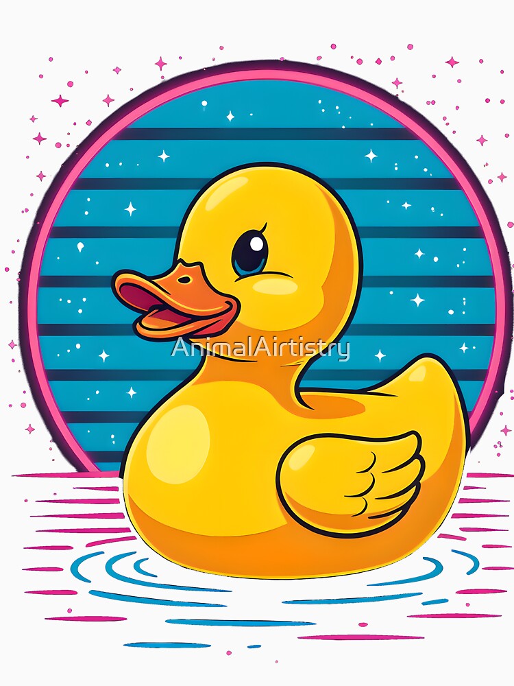 Rubber Ducky Synthwave Vibes by AnimalAirtistry