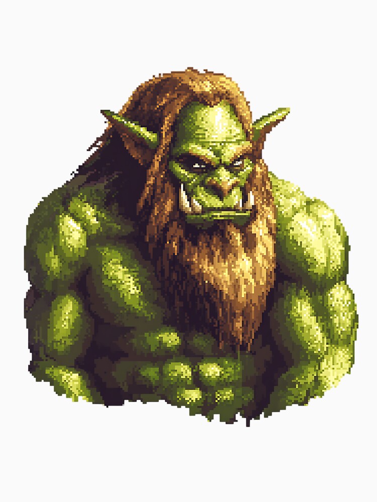 Retro Pixel Art: 8-bit Orc by bapupa