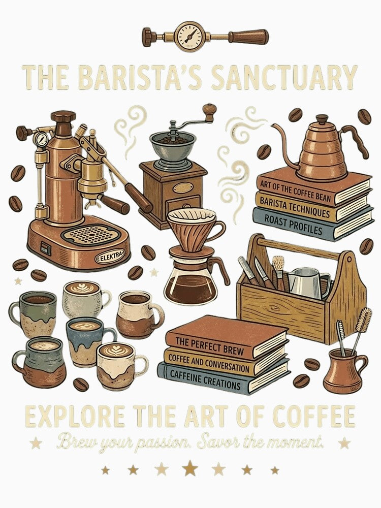 The Barista's Sanctuary – Vintage Coffee Ritual & Espresso Art by FarDesign