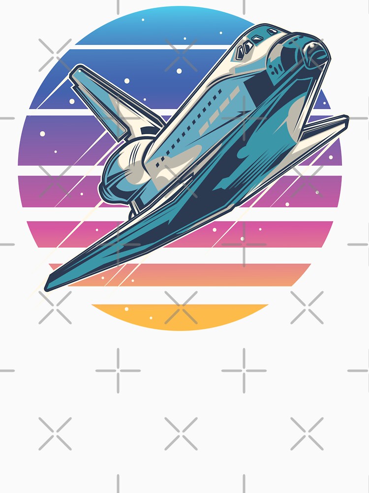 Retro space shuttle by PngParty