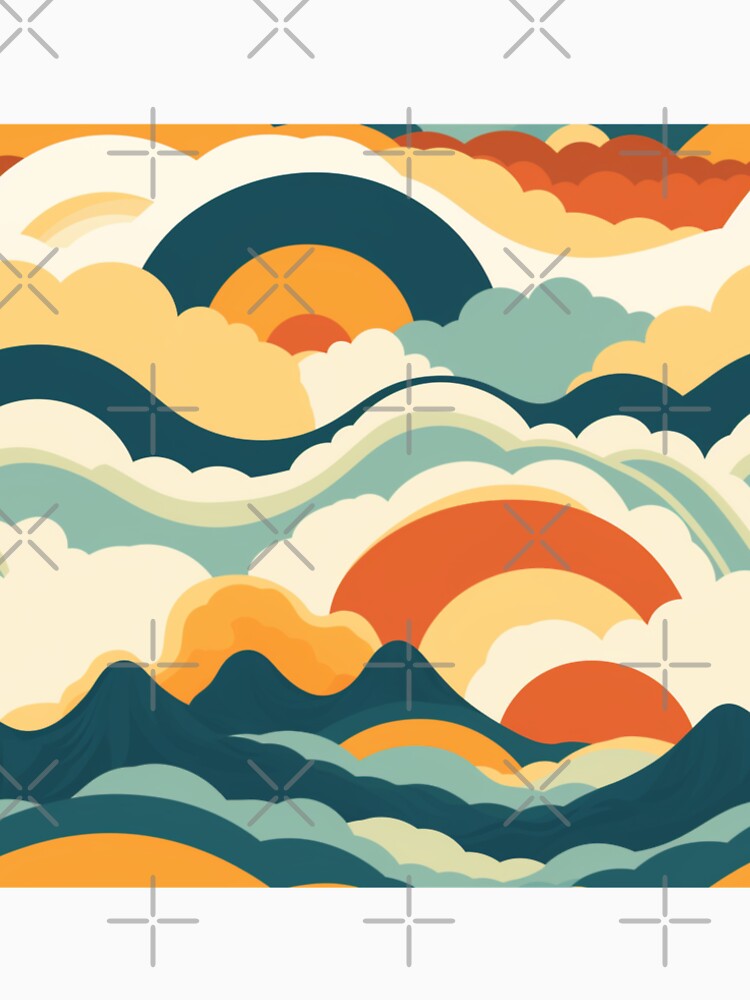 Retro sunset and sky by bigmoments