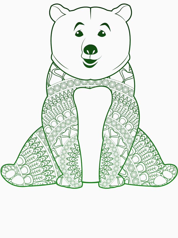 Mandala Bear yoga top by PetrKad