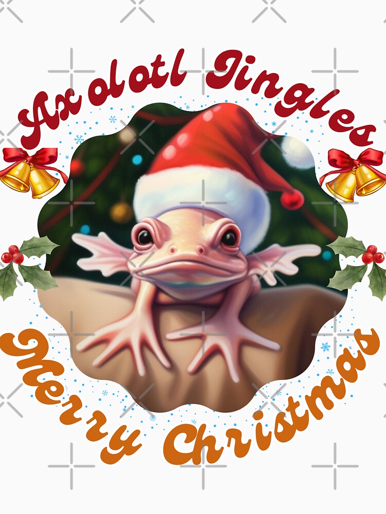 Christmas Axolotl by ishitastore08