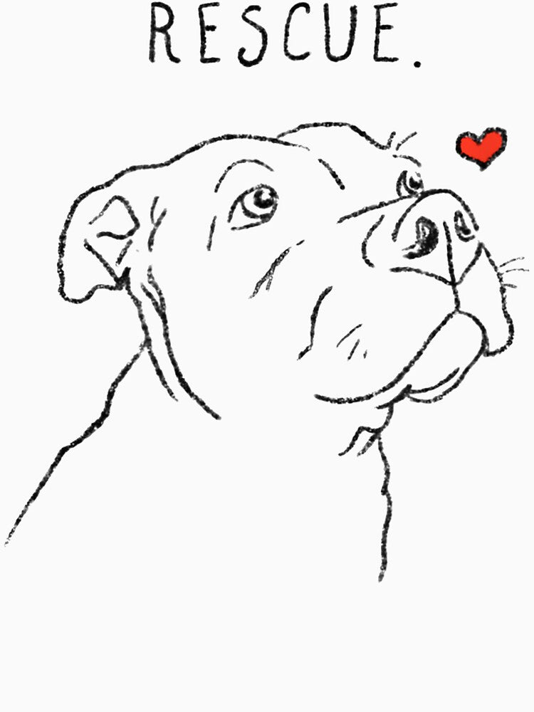 Rescue Dog, Pitbull, Rescue Mom, Adopt Don'T Shop by JosephFineArts