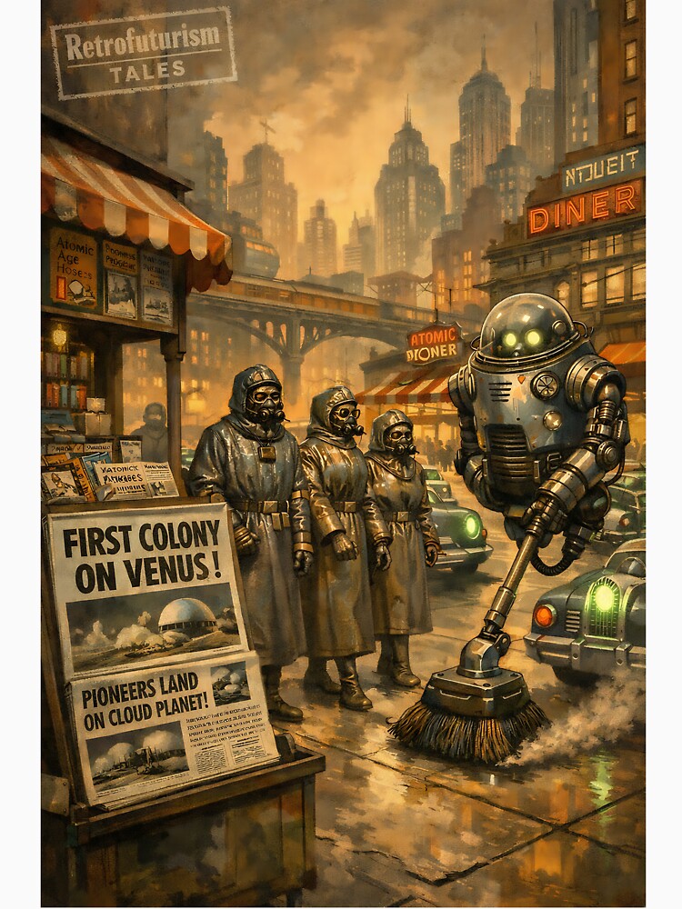 The Atomic Streetscape - Atompunk by bapupa