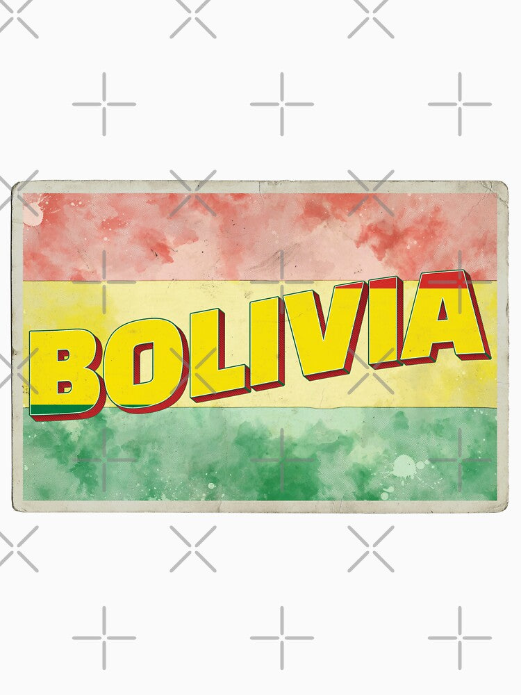 Bolivia Vintage style retro souvenir by DeveloperProp0