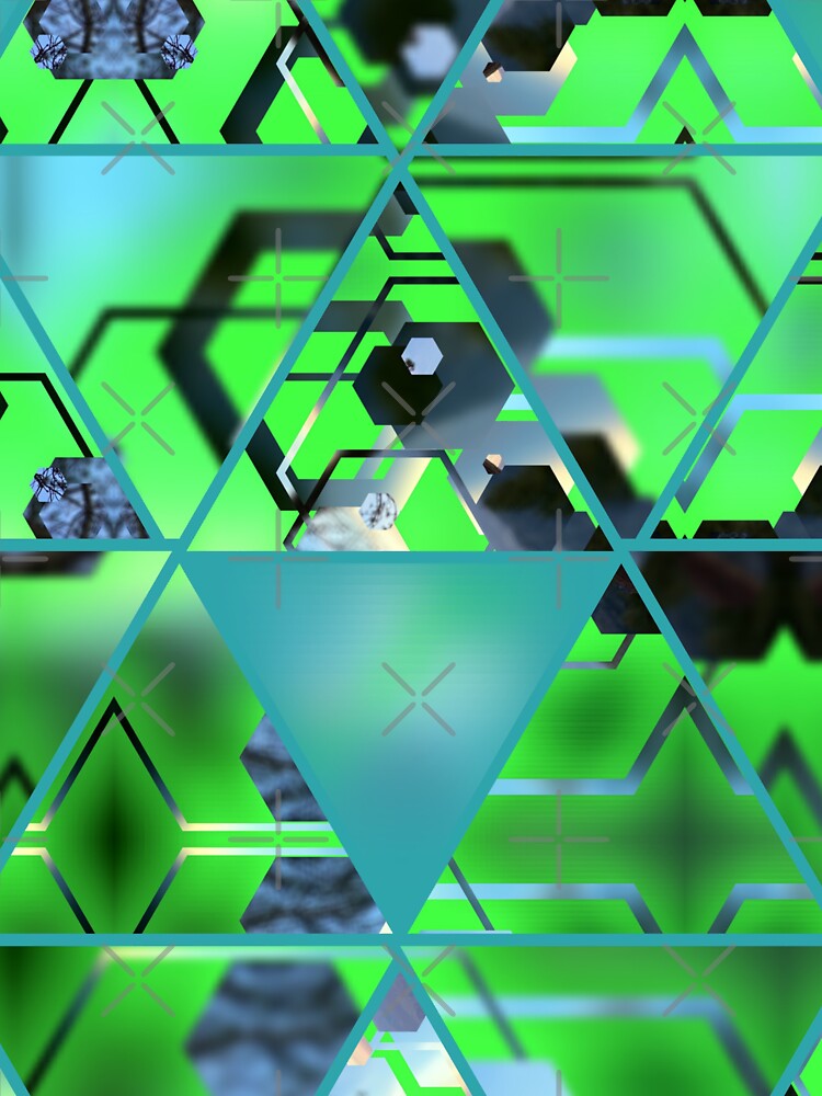 Green Geometric Digital Prism by Mike Rittenhouse