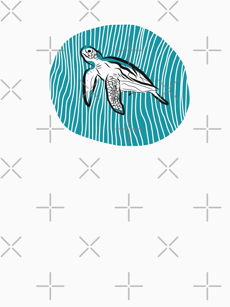 Turtle - sea- minimalist design by Tropical Blood