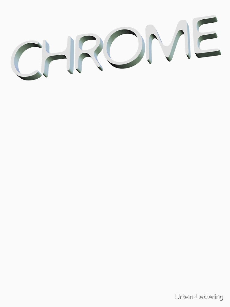"Chrome" Retro Futuristic Calligraphy Design by Urban-Lettering
