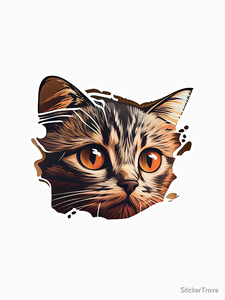 Golden cat by StickerTrove
