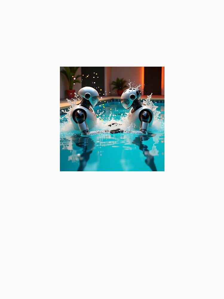 Chaotic Synchronized Swimming Robots – Retro-Futuristic Mayhem by Srahul