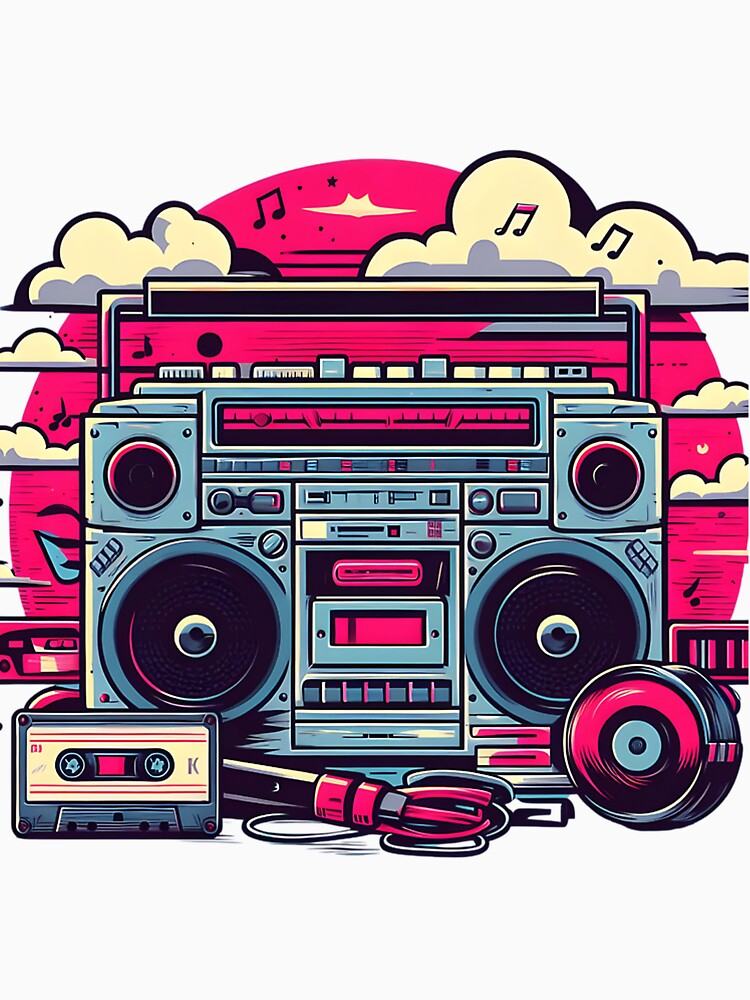 90'S Retro Boombox by elinateaundra