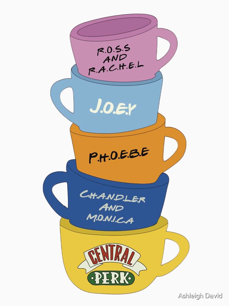 Stacked Friends Mugs by Ashleigh David