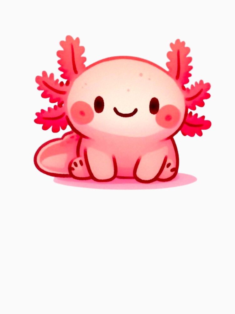 Pink Chubby Axolotl by DaintyDooodles