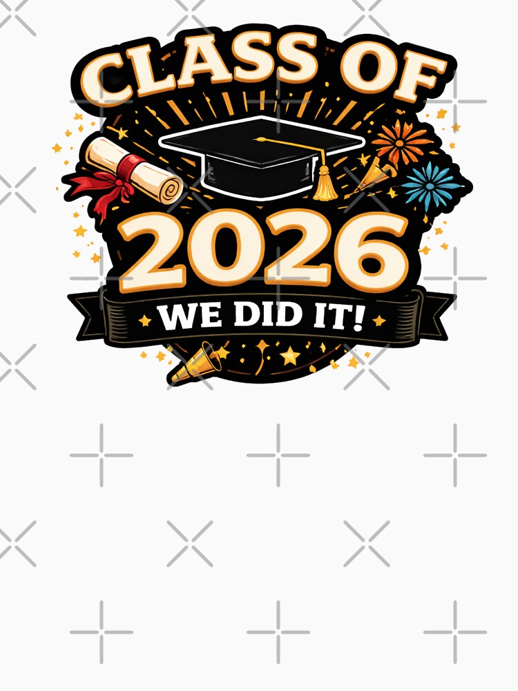 Class of 2026 Graduation Cap Fireworks Senior Grad Gift Shirt Sticker #2 by jglobal360