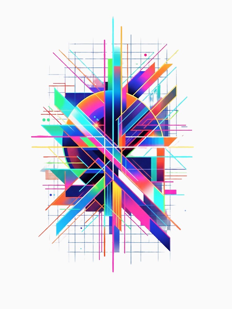 Vibrant Prism Explosion: Digital Abstract Art by Giuly’s world