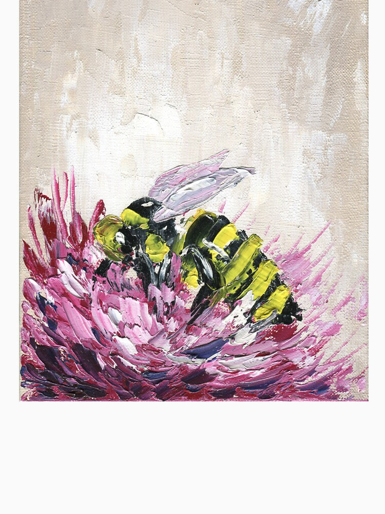 Bee oil painting. by tapilipa