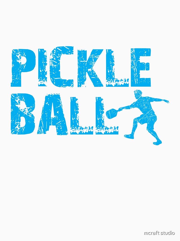 Pickleball Player Silhouette – Funny Pickle Baller Sport Design 5 by mcraft studio