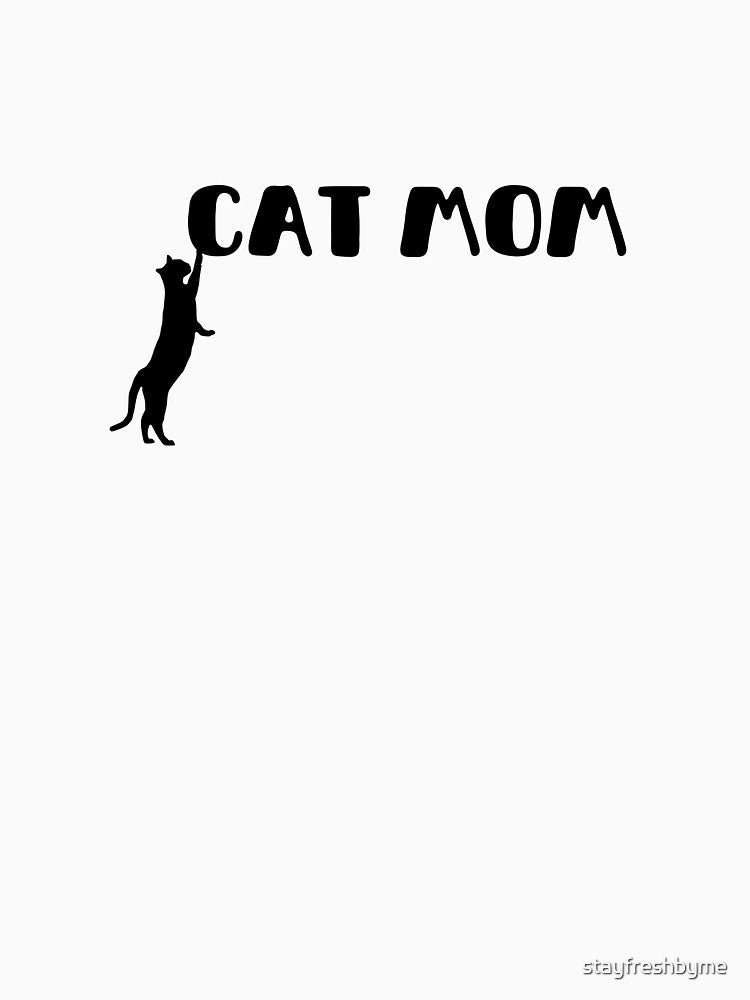 Cat mom font with black cat playing with the letters by stayfreshbyme
