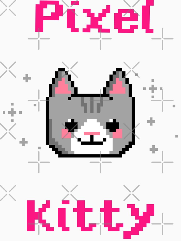 Pixel Kitty 8-bit by up4tee