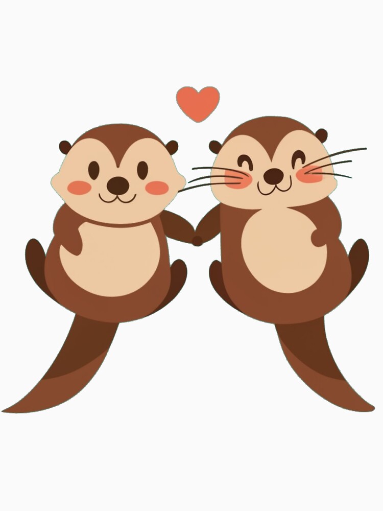 Copy of Otters holding hands by PawelNature