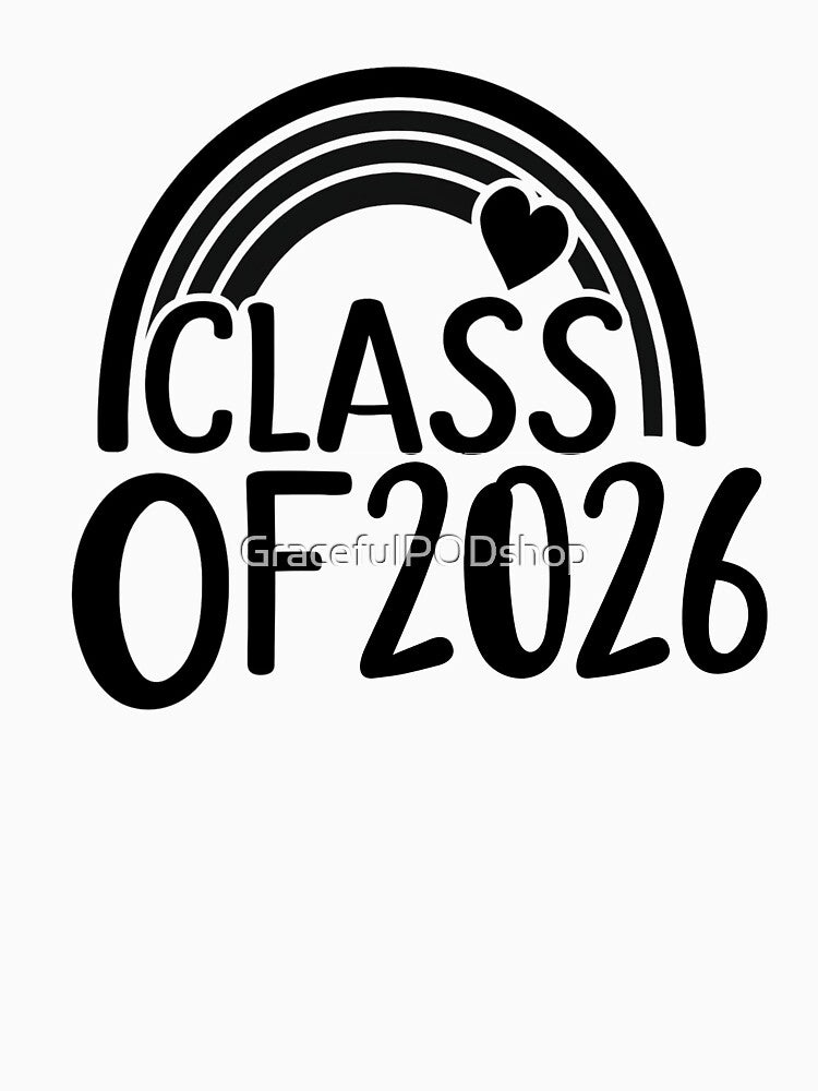Class of 2026 Senior Graduation Rainbow Design by GracefulPODshop