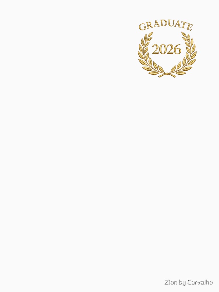 Class of 2026 Graduation T-Shirt - Minimalist Laurel Wreath - Premium Graduate Tee by Zion by Carvalho