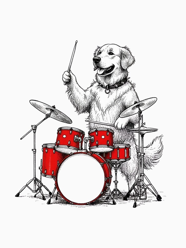 Drummer Dog by JirehsMacTrendy