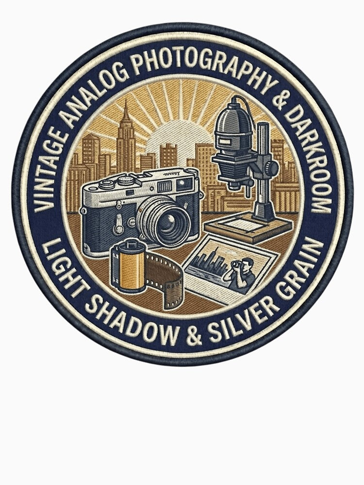 Silver Grain & Light: Vintage Analog Photography & Darkroom Badge by FarDesign
