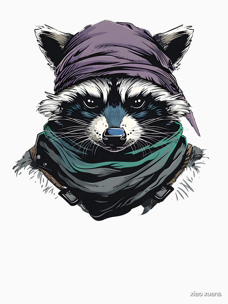 bandit raccoon by xiao xuans