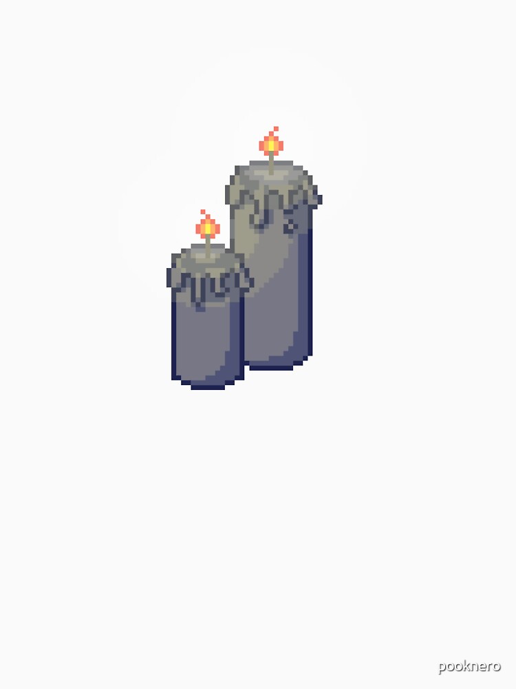 Spooky Pixel Candle by pooknero