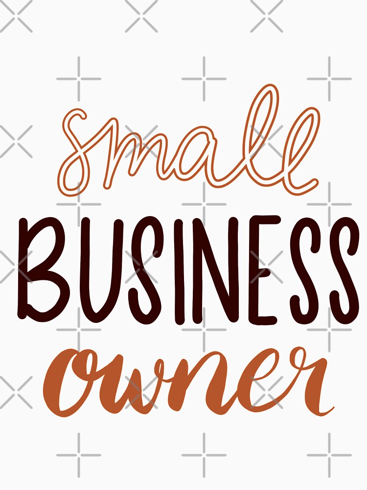 Small Business Owner Hand Lettered Design - Copper and Brown by annedesignco