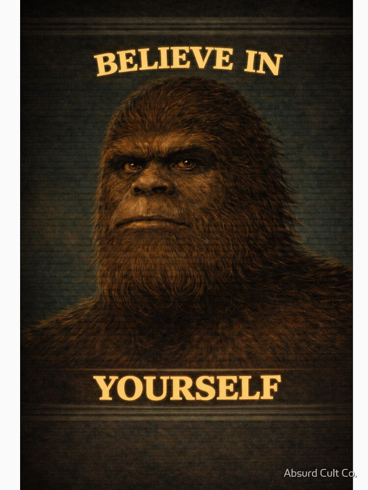 Bigfoot – "Believe In Yourself" – Cursed Affirmation by Absurd Cult Co.