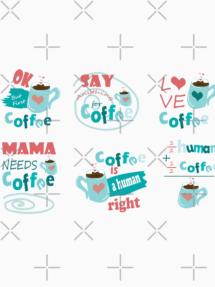 Coffee stickers for  coffee addicts by olafekry