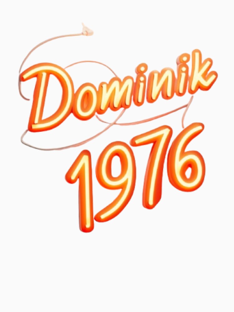 Dominik 1976 – Retro Neon Glow Edition by AlexLineArt