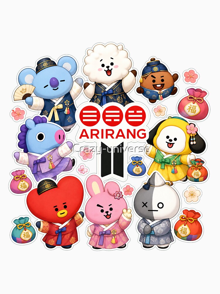 Arirang Cute BT21 Bts — Cute BT21 Sticker by Crazy-universe
