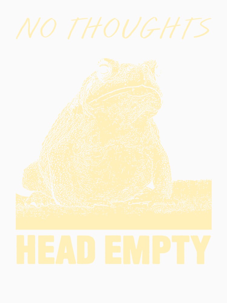 No Thoughts Frog by VintageMedatsu