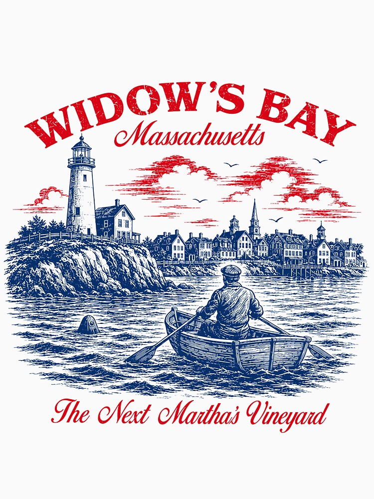 Widow's Bay Massachusetts Funny Retro TV Show by Landesign