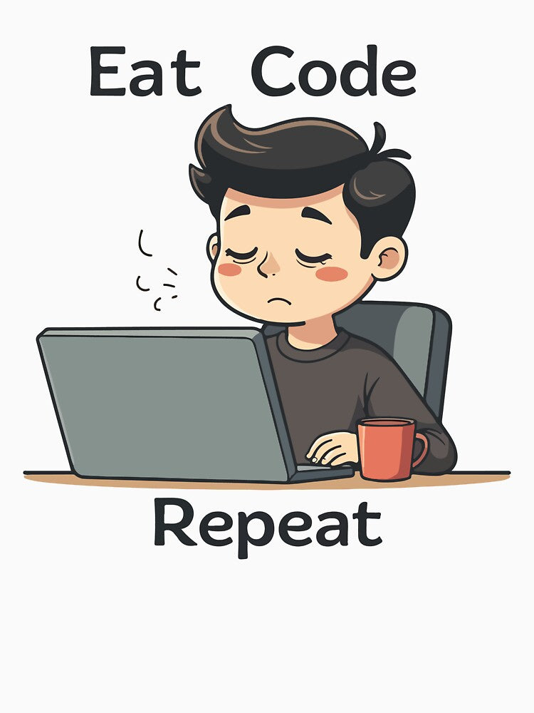 Eat Code Repeat Programmer T-Shirt – Funny Coding Quote Tee for Developers & Coders by Design-Pro-21