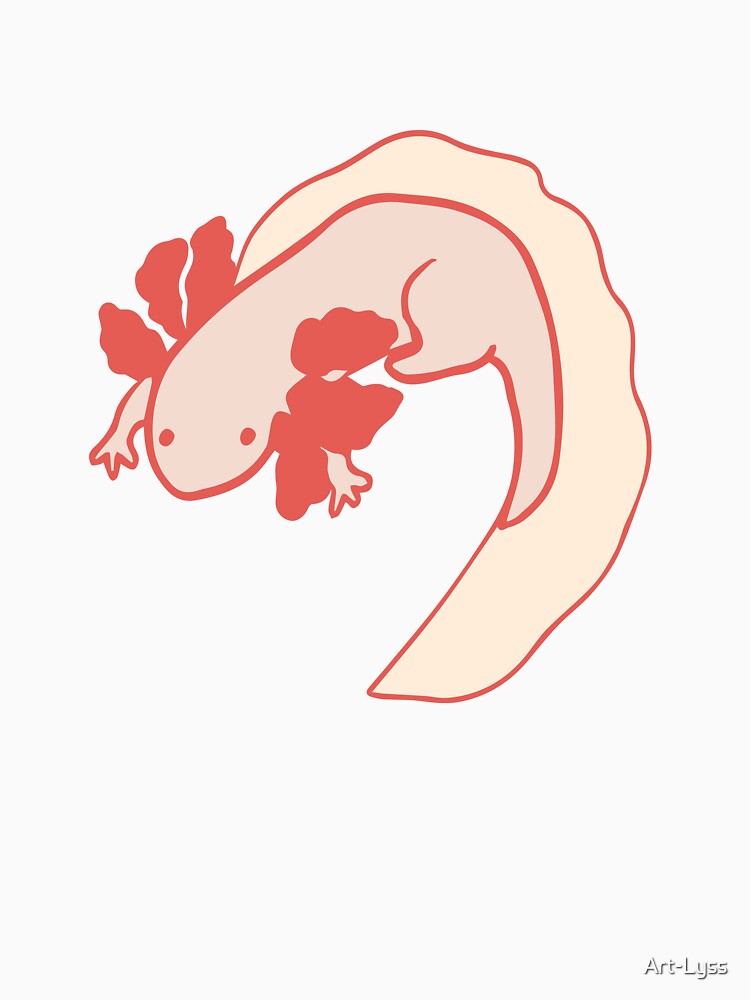 Albino Axolotl by Art-Lyss