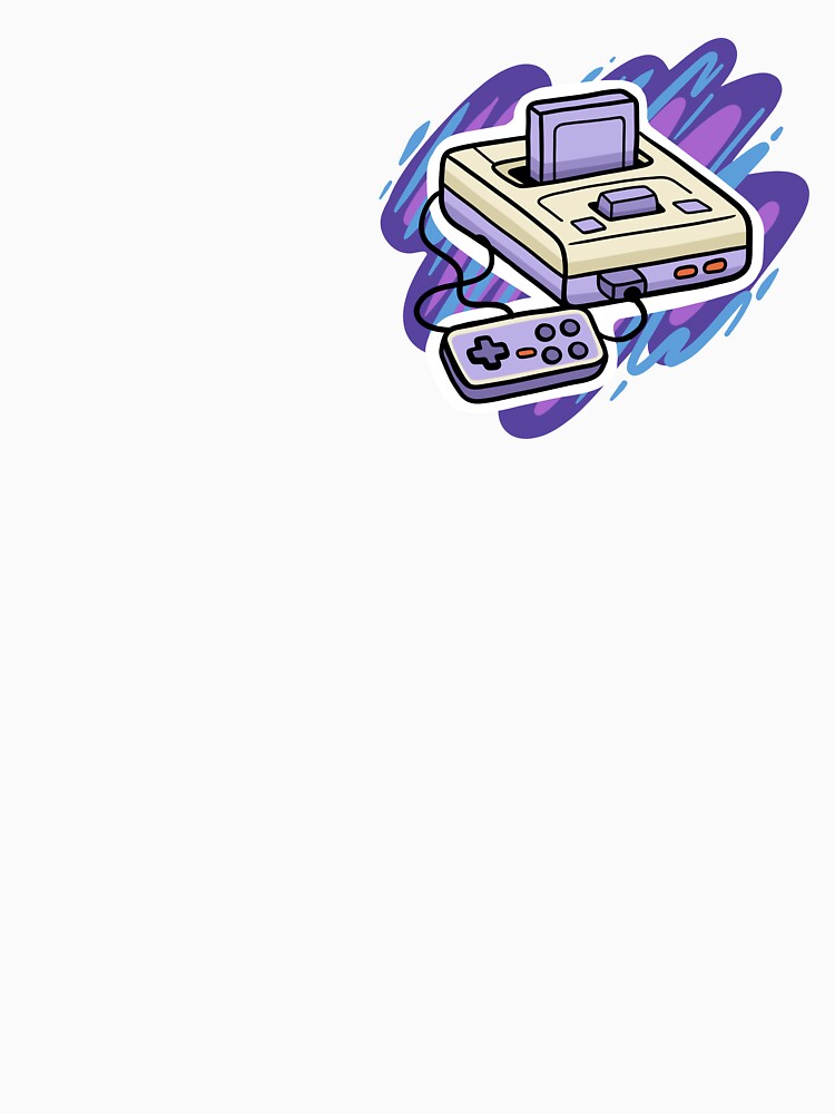 Retro Game Console – 90s Nostalgia Art by Tattyarts