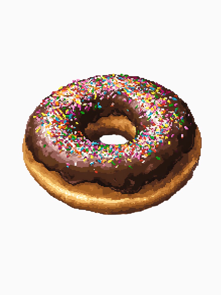 Pixel Art: Pixelated Donut by bapupa