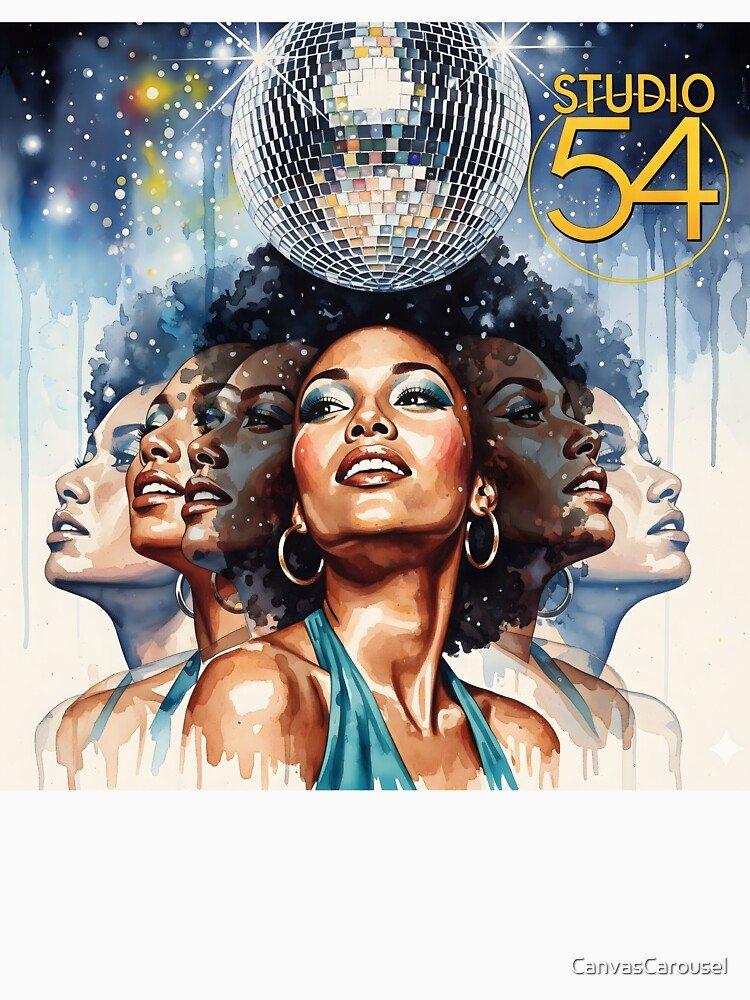 Studio 54 Glitterball Goddess by CanvasCarousel