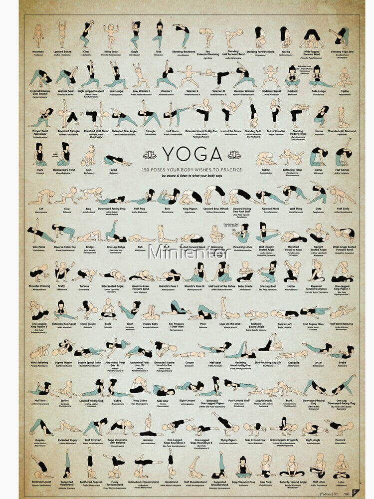 Yoga Poses 150 Yoga Poses Yoga For Life Yoga Love by Minientor