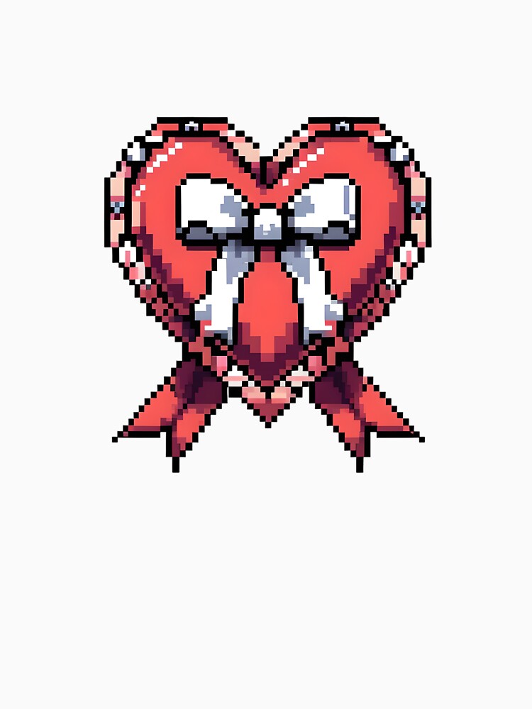 2D Pixel Heart Icon Valentine Day Flat Sprite Love Symbol by BankMano